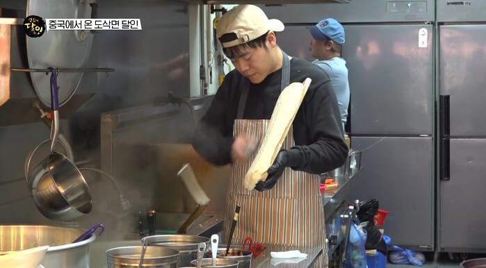중국에서온도삭면달인