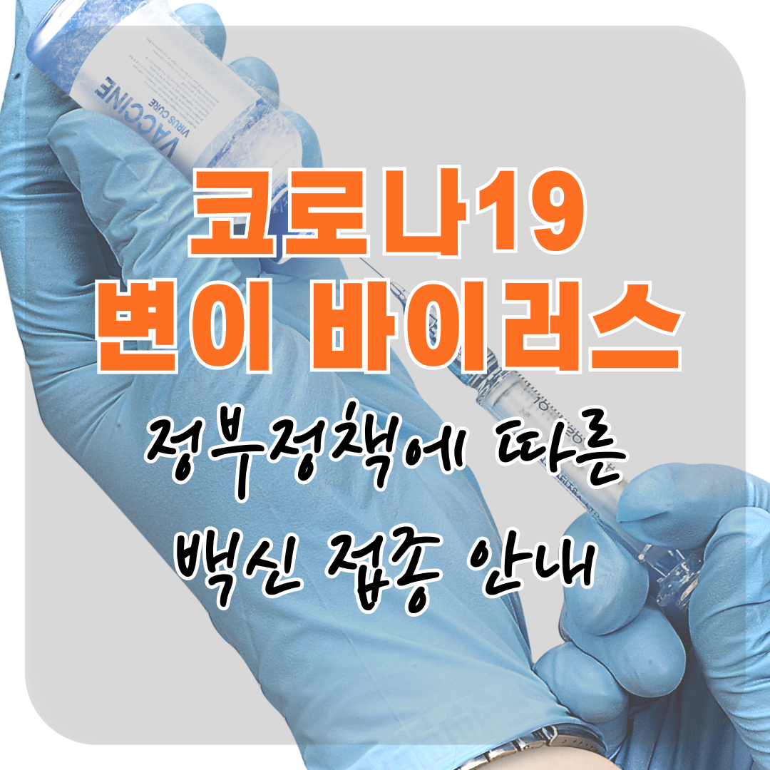 정부 정책 변경 시 반드시 확인해야 할 코로나19 백신 접종 안내