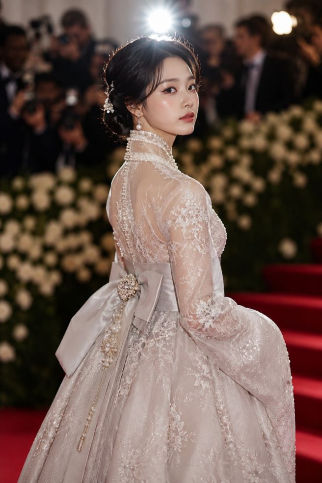 2026 멧 갈라 블랙핑크 제니 540시간 샤넬 드레스 화제, 카리나 한복 패션까지 K-스타 총정리