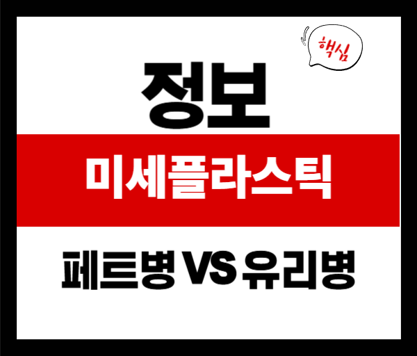 유리병 속 미세플라스틱, 페트병보다 최대 50배 많다