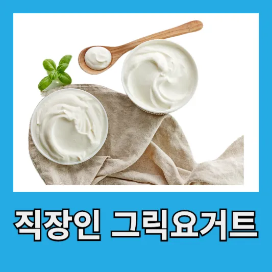 "직장인 건강식 그릭요거트"