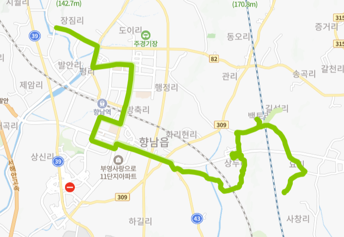 화성-77번-버스-노선-지도