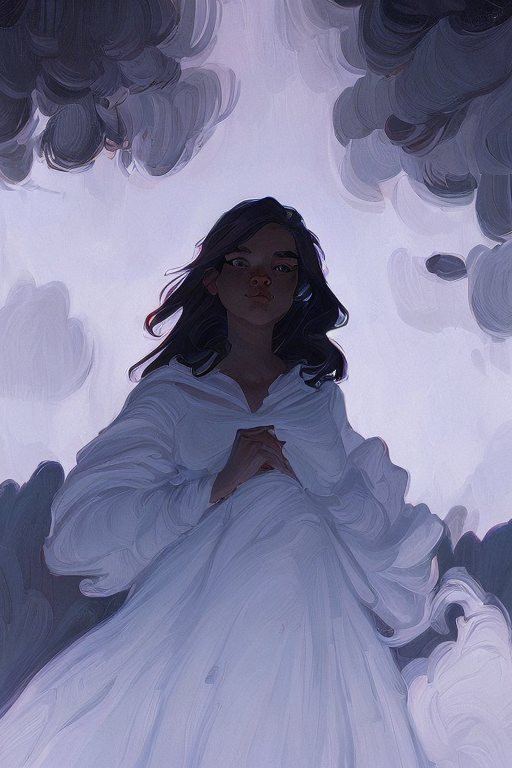 Playground AI로 생성한 그림(3) - 주근깨 소녀