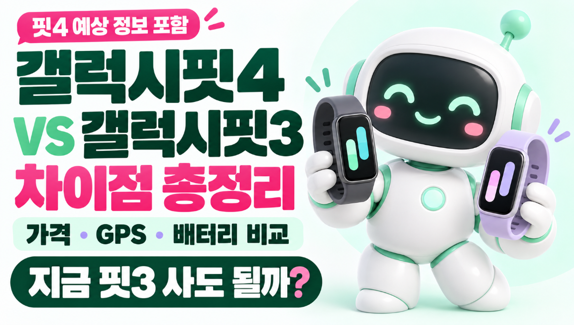 갤럭시핏4 vs 갤럭시핏3 차이점 총정리｜가격&middot;GPS&middot;배터리 비교, 지금 핏3 사도 될까?