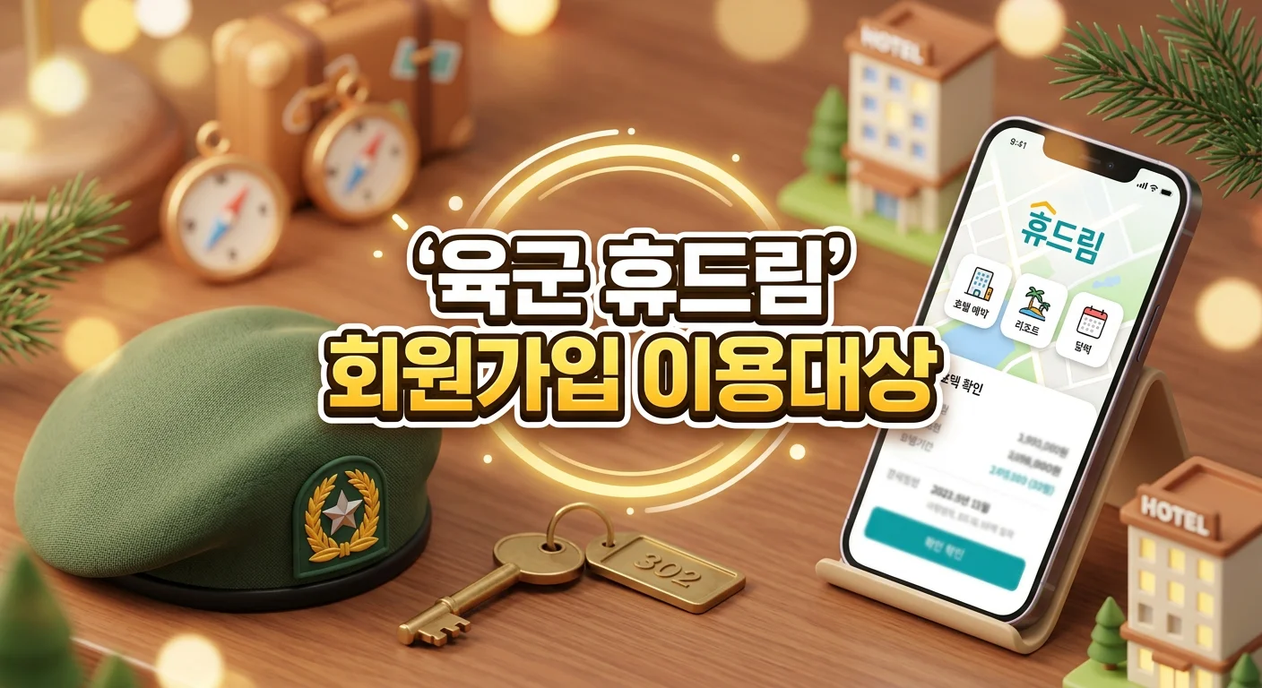 육군 휴드림 회원가입과 이용대상, 예비역&middot;가족은 어디까지 되나