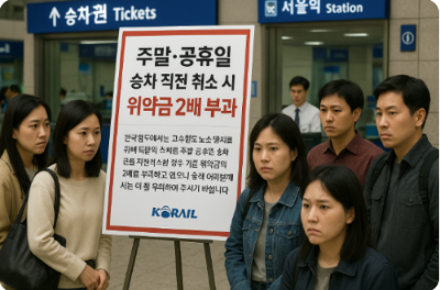 고속철도 위약금 개편