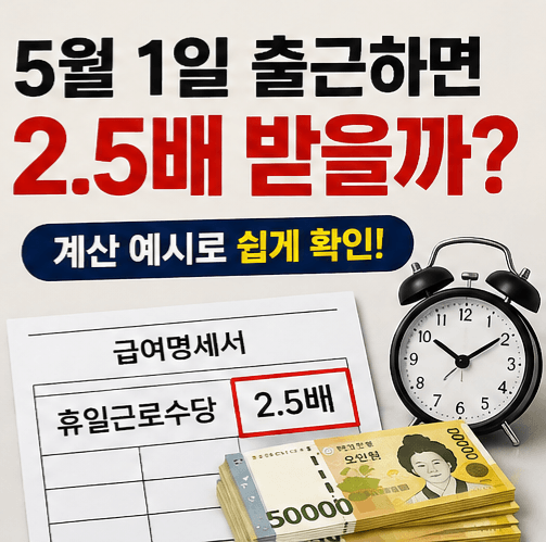 2026 근로자의날 임금 2.5배 총정리