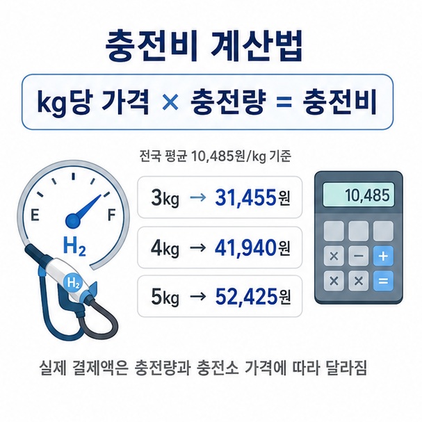출발 전 충전소별 판매가격을 확인하는 스마트폰 조회 화면 인포그래픽