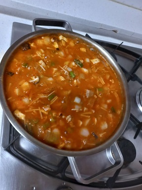 끓여-놓은-콩비지찌게-사진