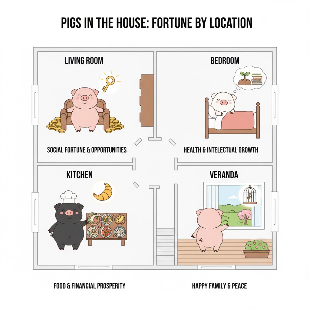 돼지가 집에 들어오는 꿈 대박? 집안에 복 들어오는 길몽 해몽