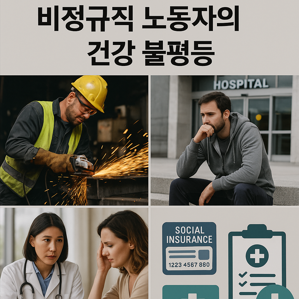 비정규직 노동자의 건강 불평등 관련 사진