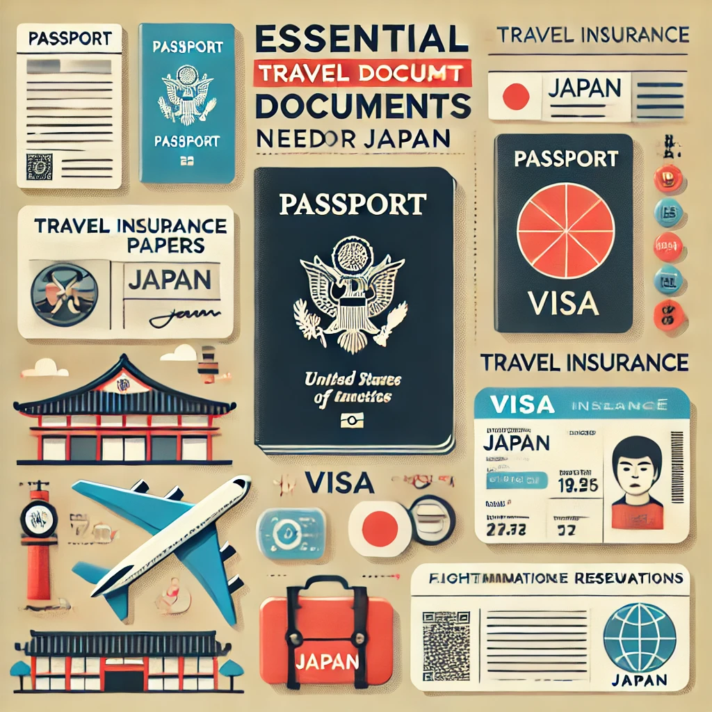 여행 준비 서류 이미지