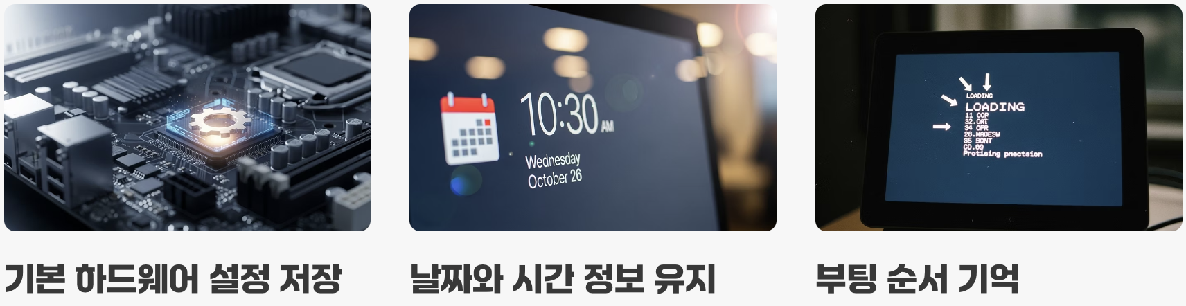 'CMOS'는 컴퓨터의 '기억 저장소'