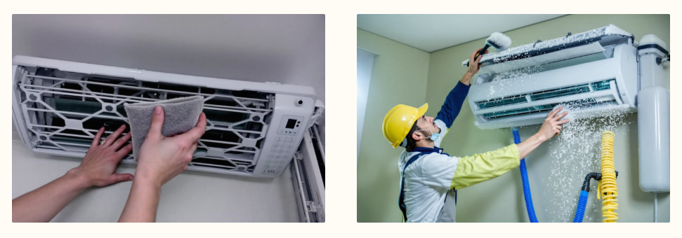 셀프청소와 전문청소