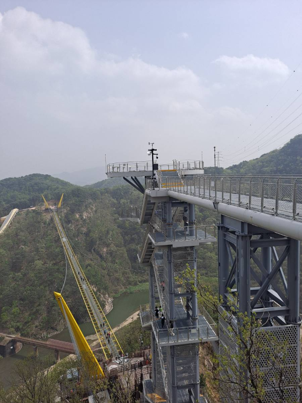 소금산 스카이타워 도착하다