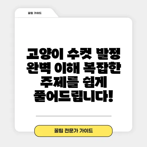 고양이 수컷 발정 완벽 이해 복잡한 주제를 쉽게 풀어드립니다!