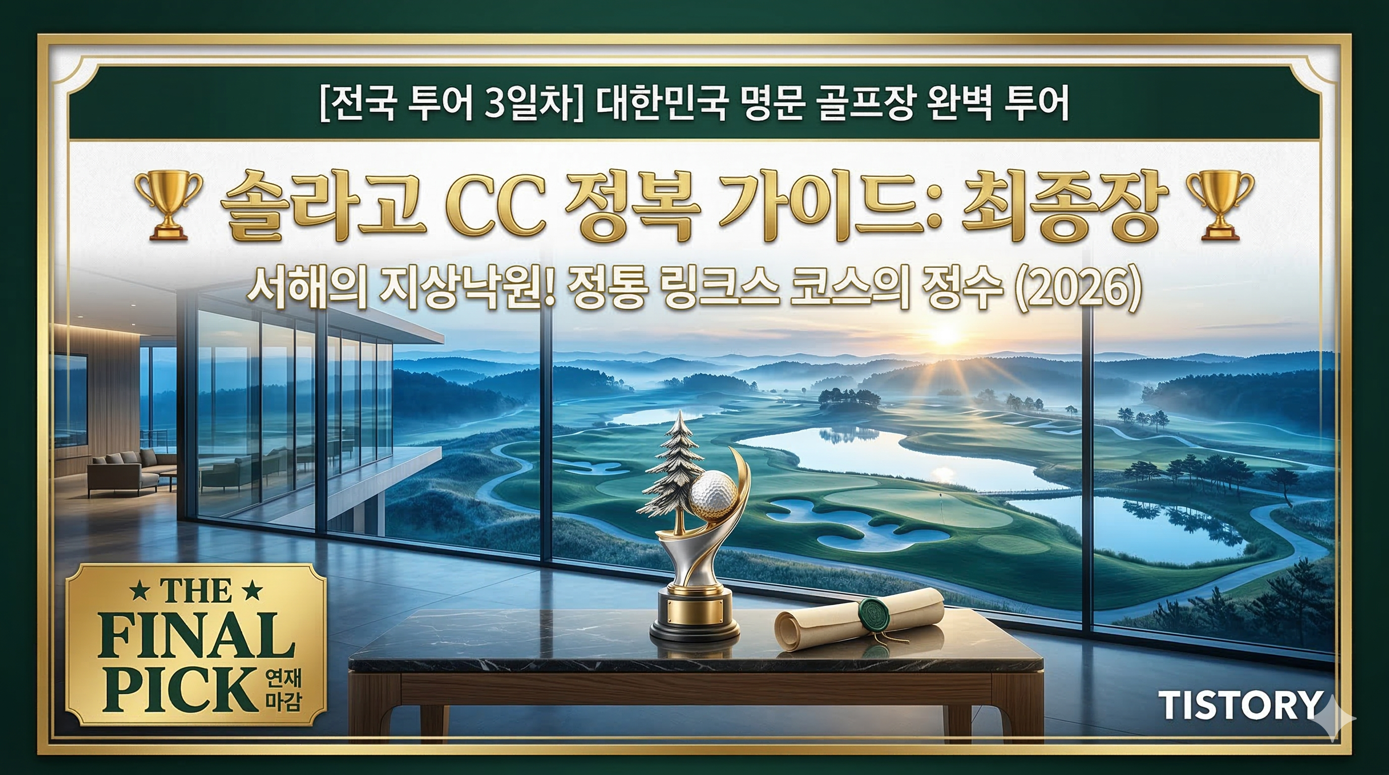 [전국 투어 3일차] 솔라고 CC: 서해의 태양과 호수가 빚은 아시아 최고의 링크스 (2026)