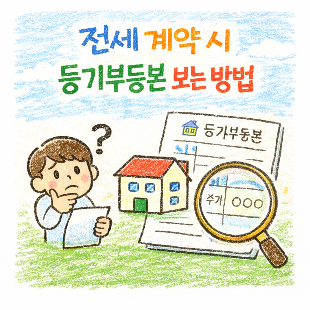 전세 계약 시 등기부등본 보는 방법