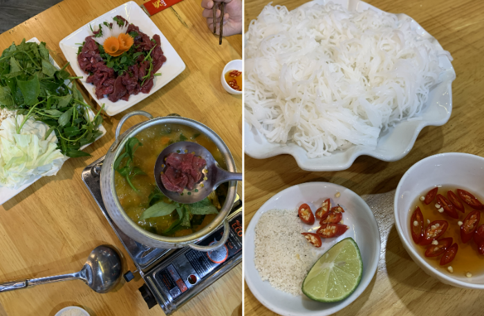 푸짐하게 한상, 약 2만 5천원. 베트남 사파 최고!
