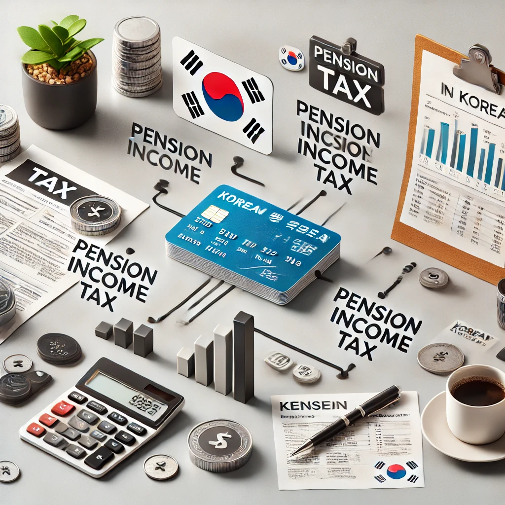 연금 소득 과세 절차를 설명하는 인포그래픽