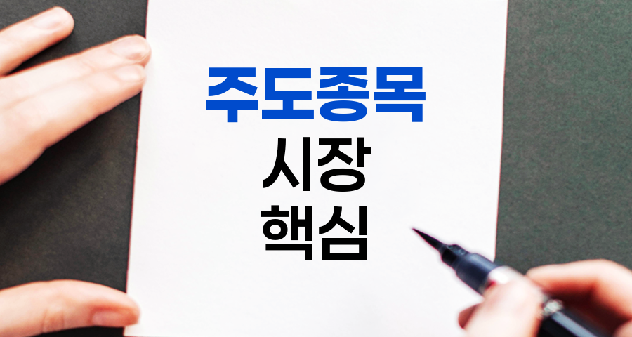 주도 종목, 주식시장의 핵심 플레이어