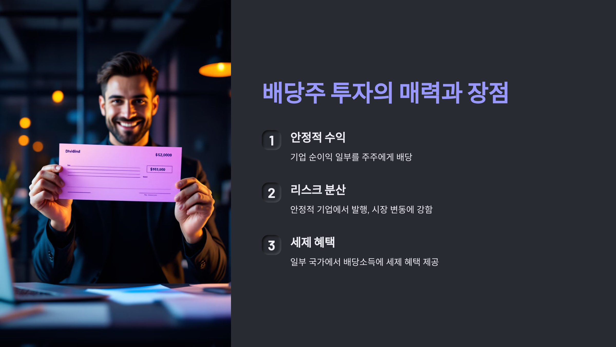 배당주 투자의 매력과 장점