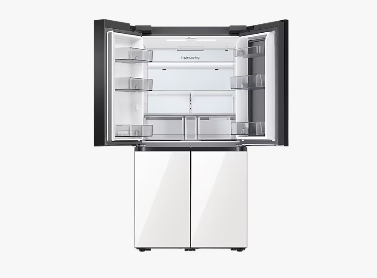 삼성전자 비스포크 냉장고 4도어 870L 색상 글램 핑크+글램 화이트