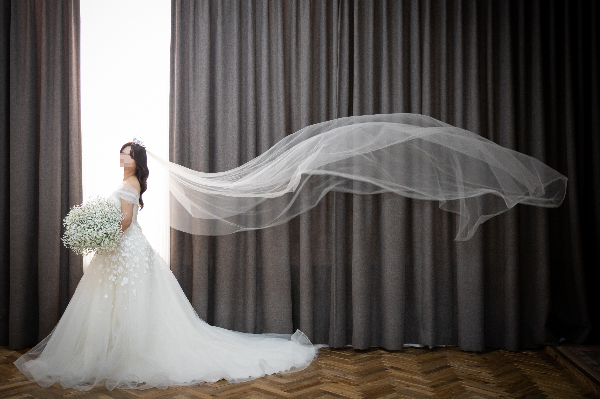 풍성드레스-베일샷