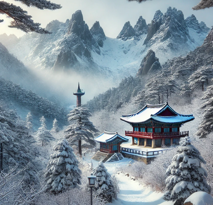 마니산의 자연경관 사진