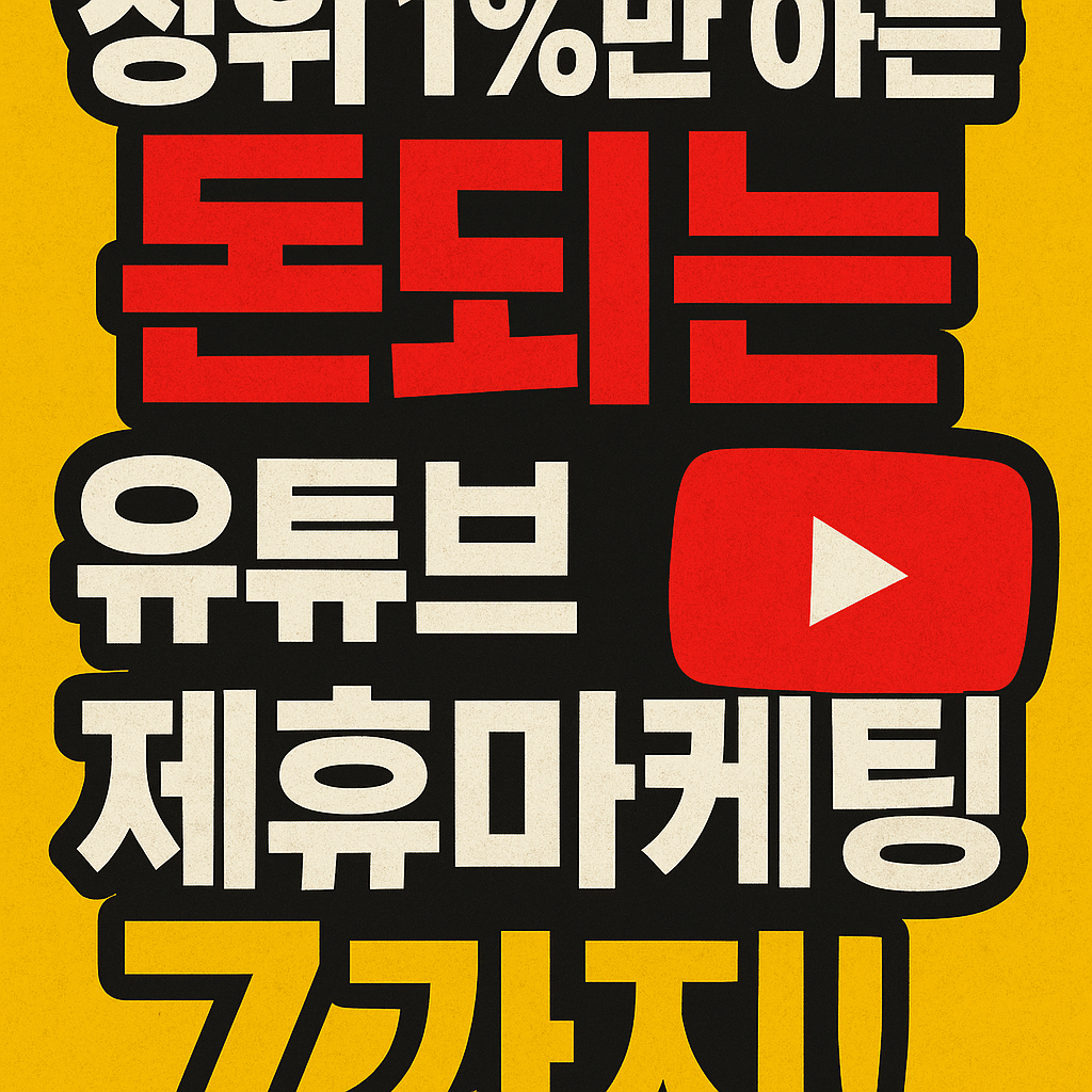 유튜브 제휴 마케팅