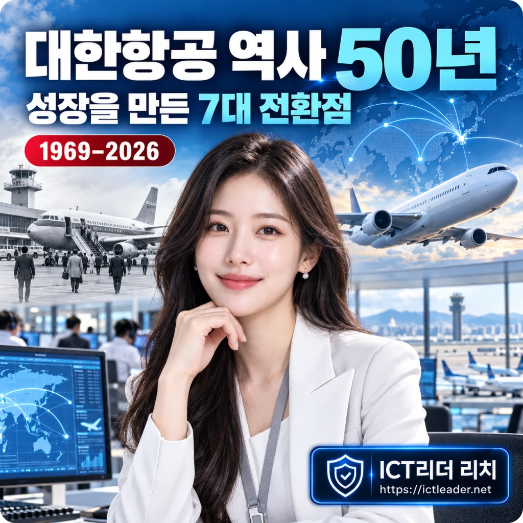 대한항공 역사 50년과 성장을 만든 7대 전환점을 소개하는 여성 전문가 대표 썸네일