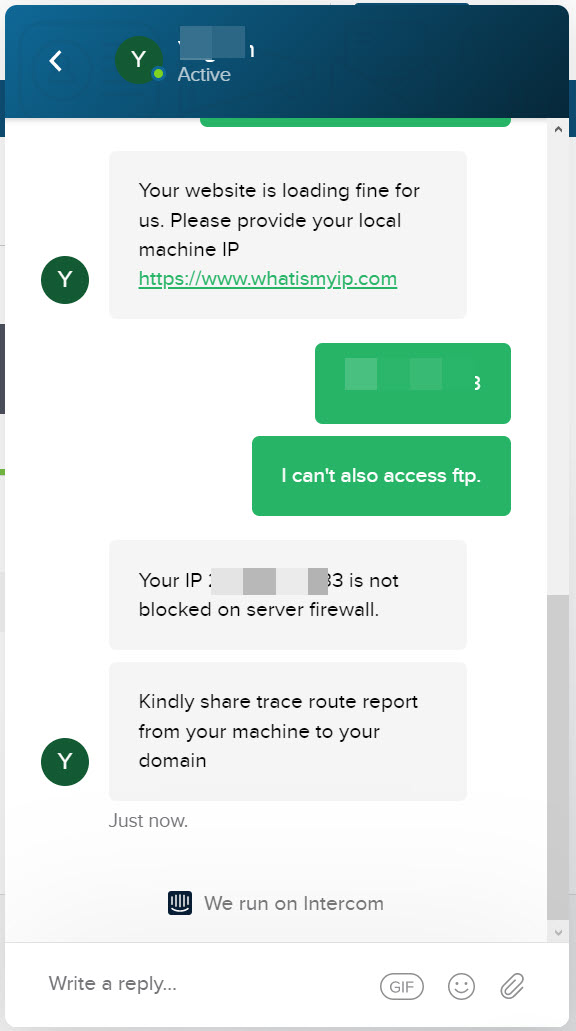 IP 주소 차단으로 인한 ERR_CONNECTION_TIMED_OUT 에러 - 라이브 채팅