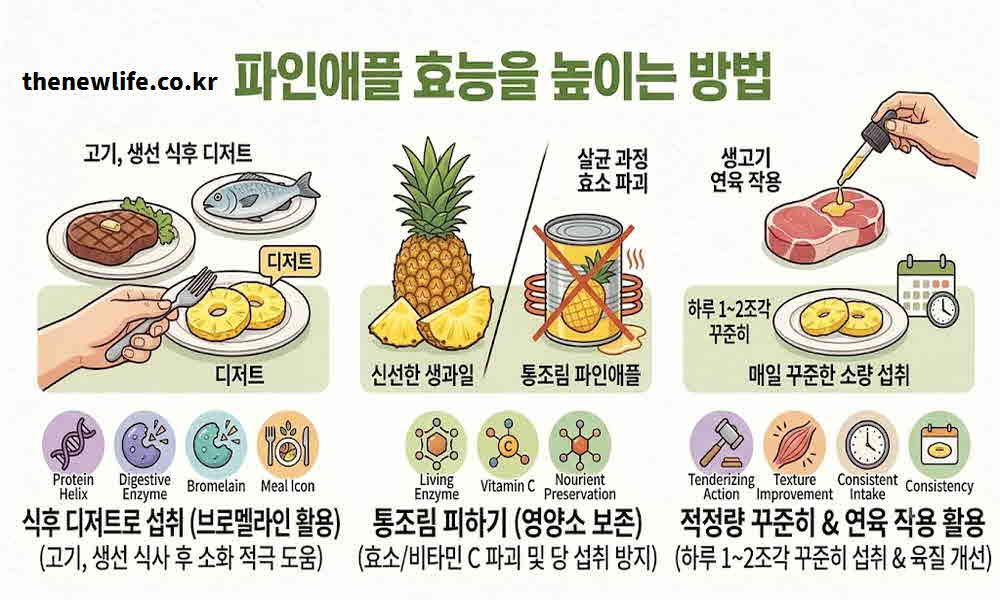 파인애플 효능 높이는 방법