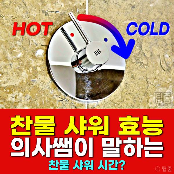 찬물 샤워 효과 시간