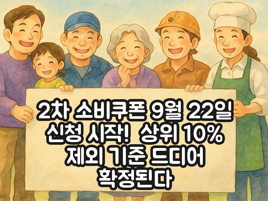 2차 소비 쿠폰 9월 22일