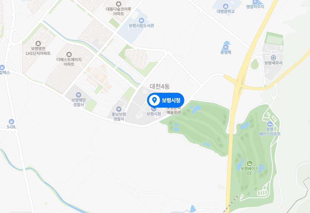 충남 보령시 차량등록사업소 위치 및 전화번호