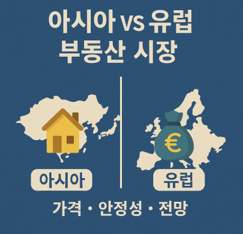 아시아 vs 유럽 부동산 시장 (가격, 안정성, 전망) 관련 이미지