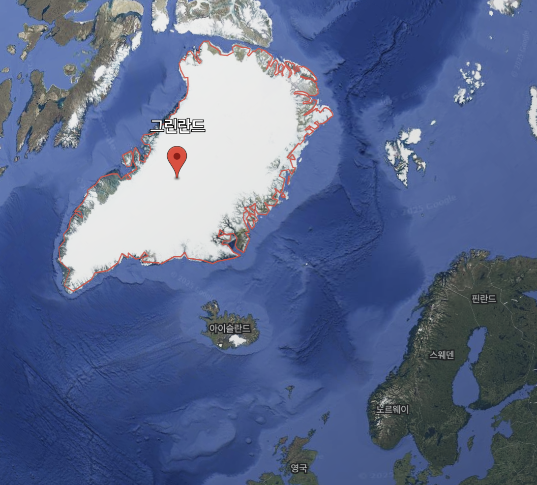 그린란드 구글 어스 지도