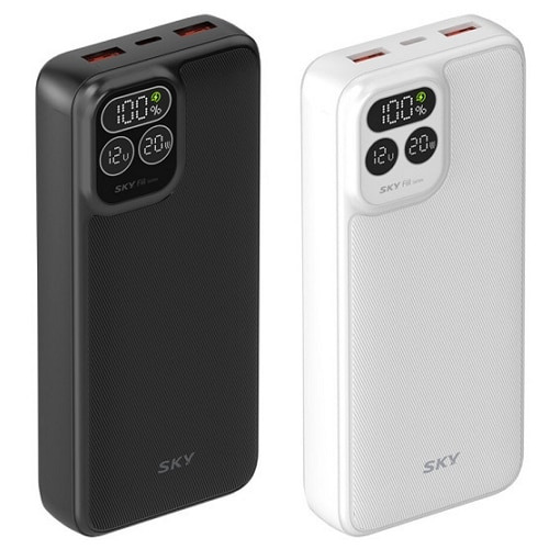 스카이랩 스카이 필 PD20 보조배터리 20,000mAh 용량 및 LCD 디스플레이 이미지