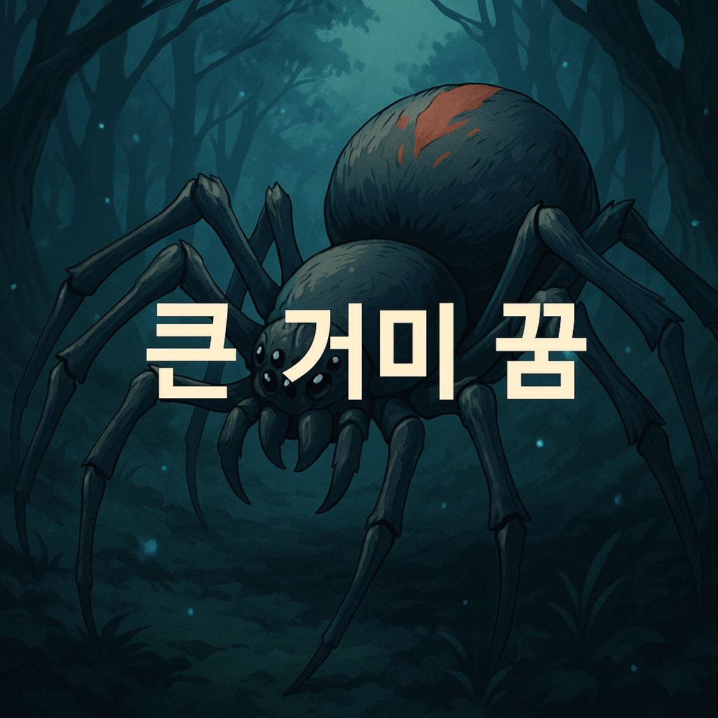큰 거미 꿈