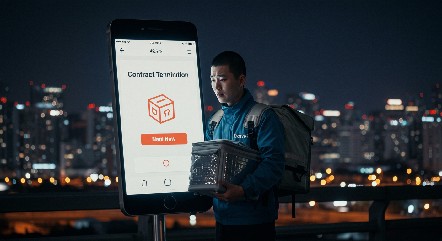 플랫폼노동자, 부당해고, 계약해지