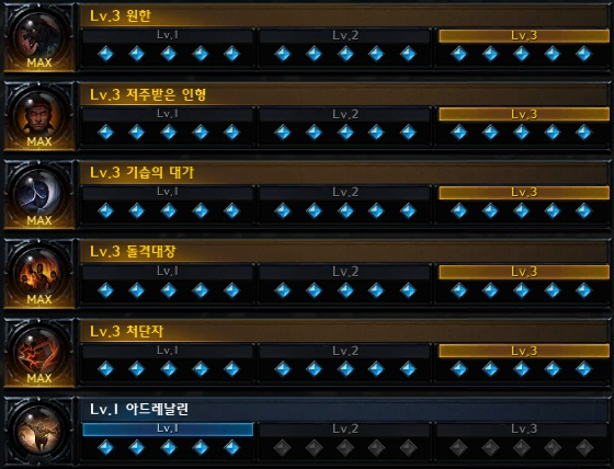 로스트아크 처단자 슬레이어 각인