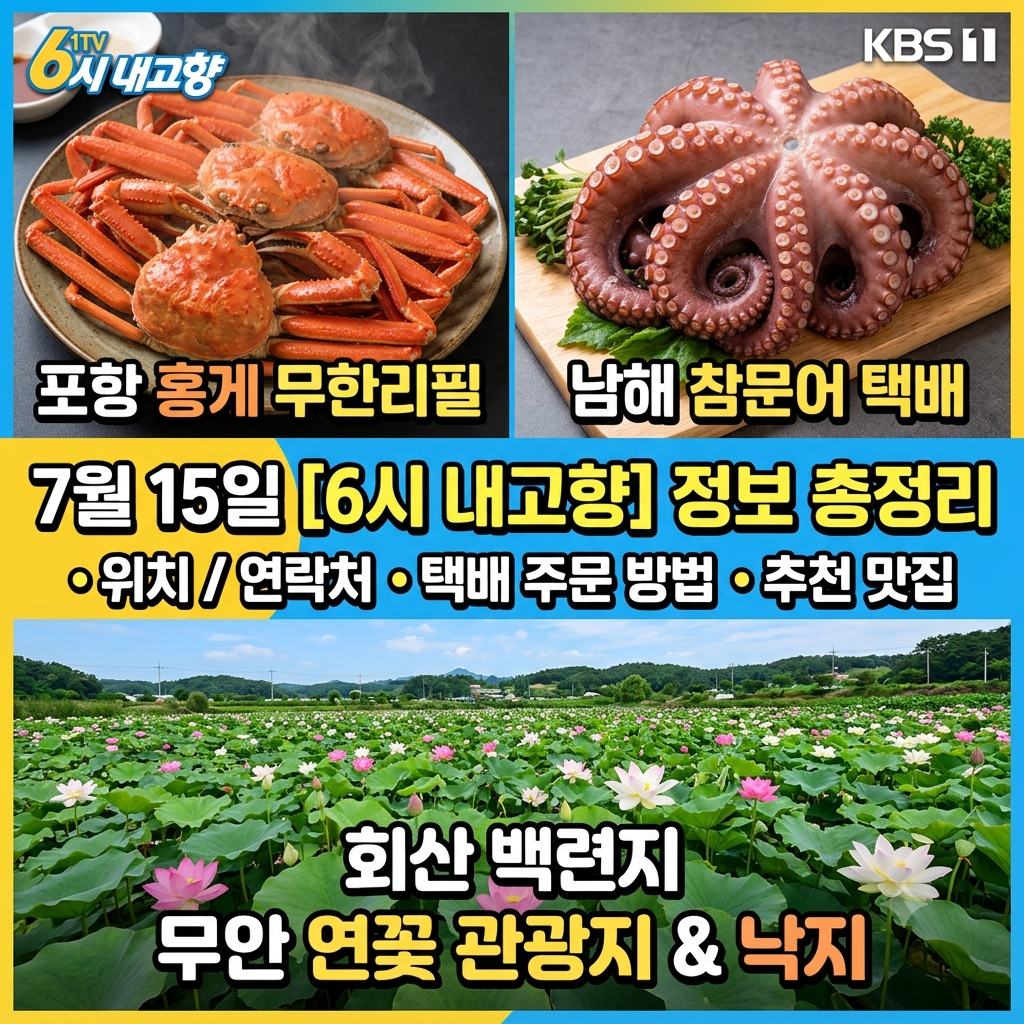 6시 내고향 7월 15일 방송