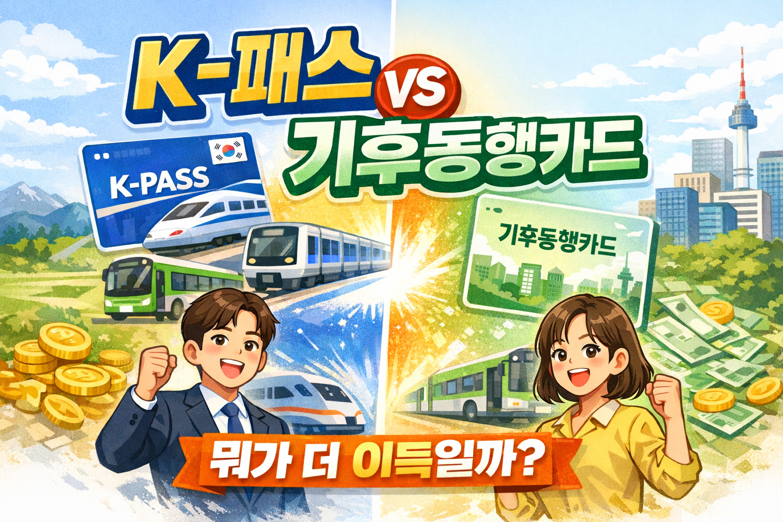 2026 K-패스 vs 기후동행카드 비교 총정리