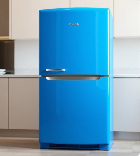 냉장고 전기 절약형 파란 냉장고