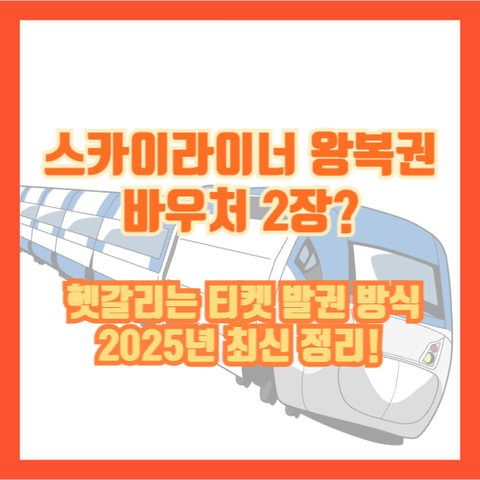 스카이라이너 왕복권 바우처 2장? 헷갈리는 티켓 발권 방식, 2025년 최신 정리!