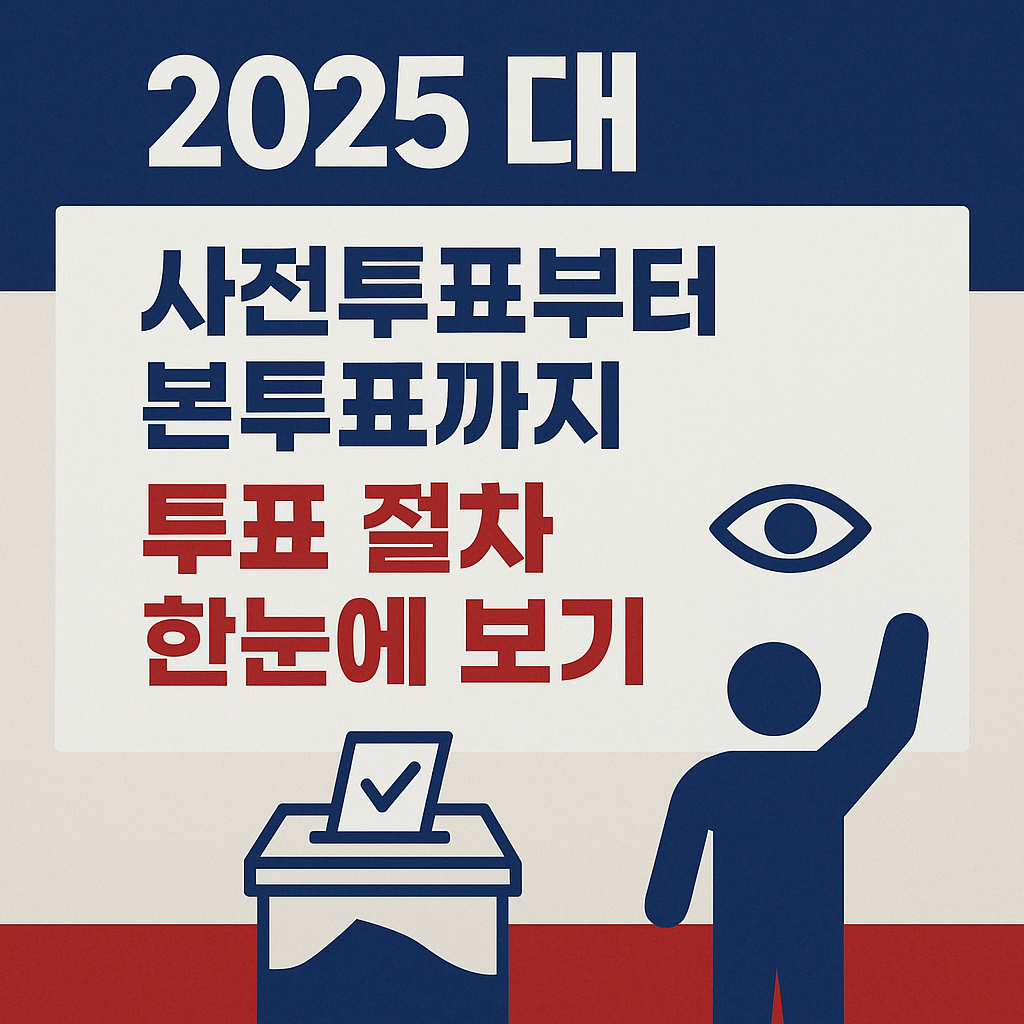 대선투표 사전,본투표 안내