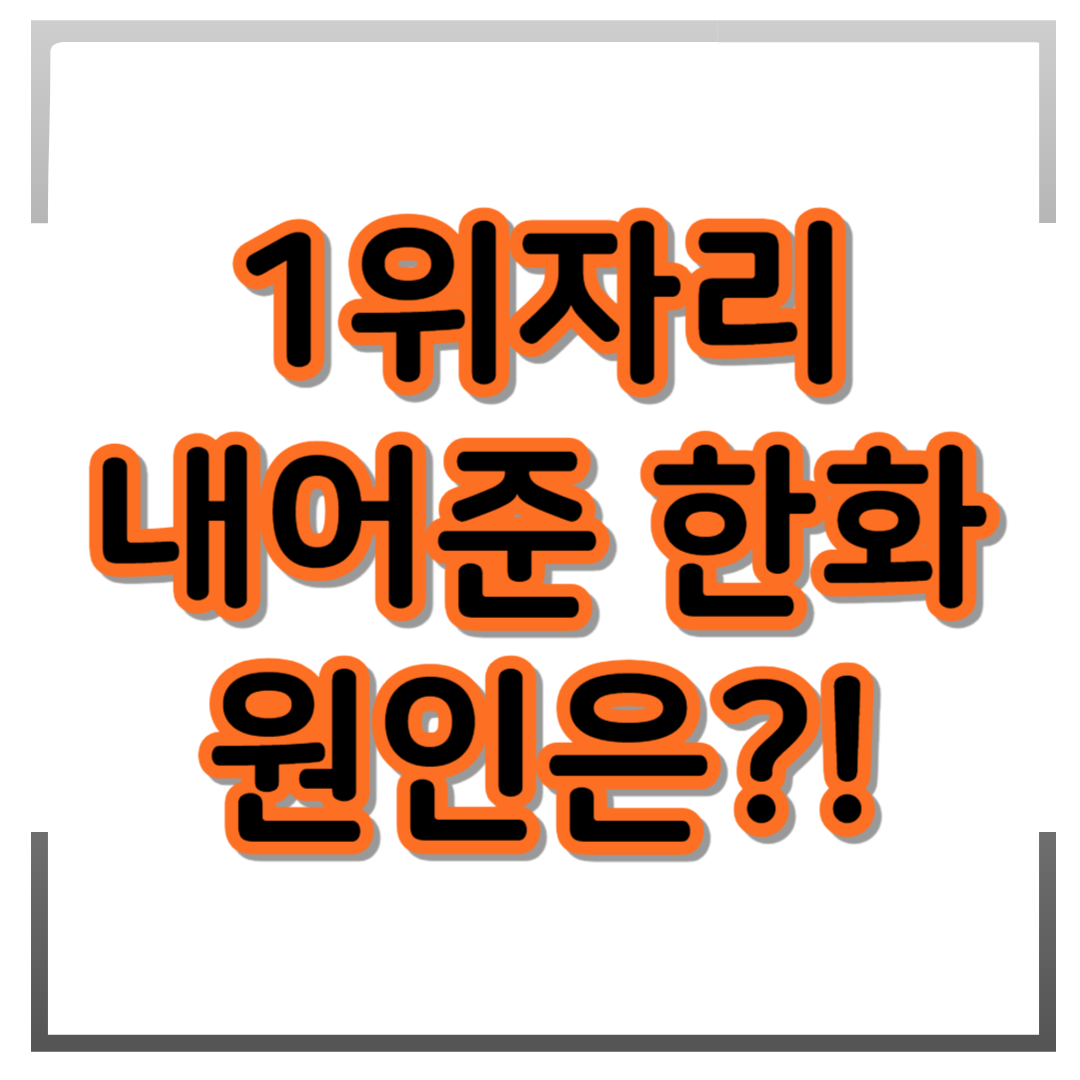 프로야구1위 자리 내어준 한화! 그 이유는?