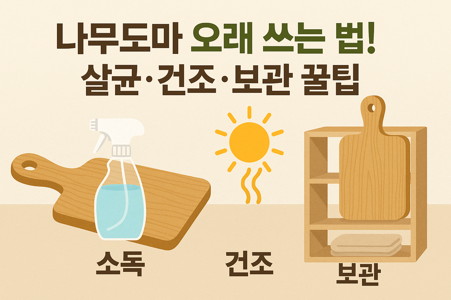 나무도마 오래 쓰는법 사진