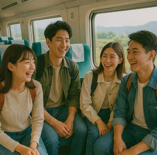 기차여행 떠나는 사진